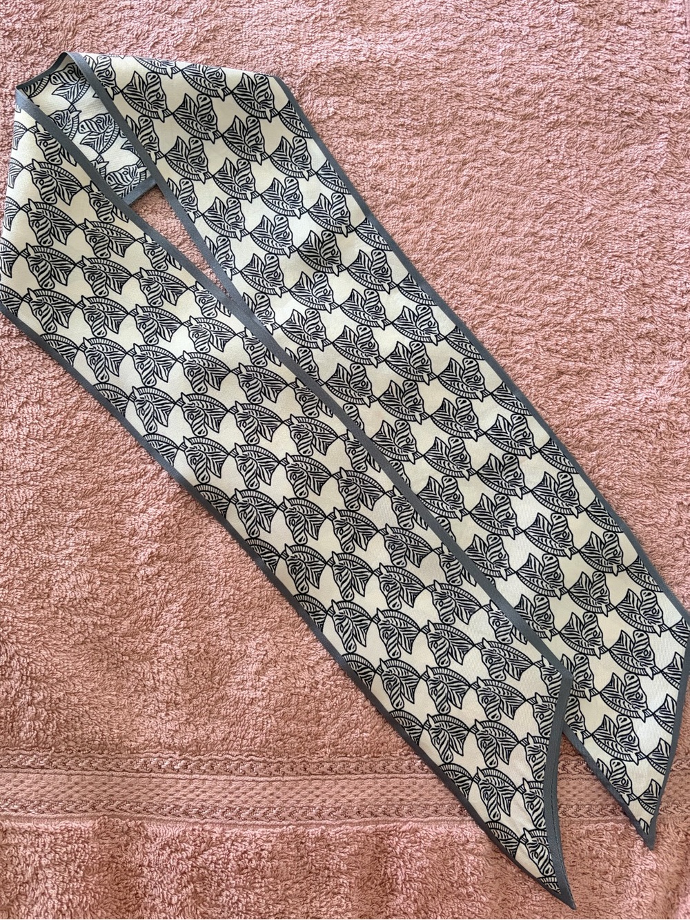 TORY BURCH Zebra Print Twilly